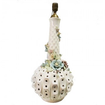 Table lamp high size porcelain very original and different