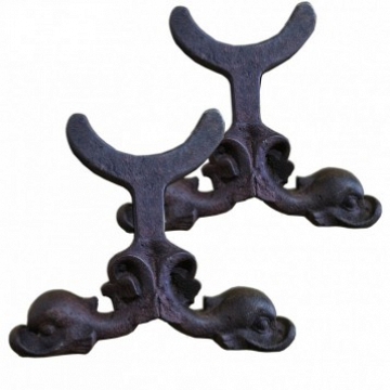 Andirons Cast Iron Ducks Shaped,