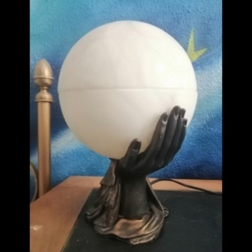 Lampara Vintage de Resina y Alabastro