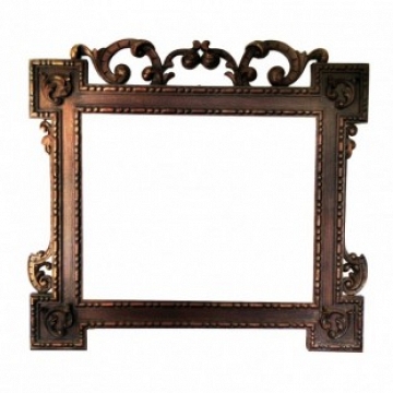  Large Frame Walnut Caved, Victorian