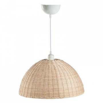  Lampara de techo de rattan y metal