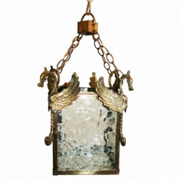 Brass Lantern  Hollywood Regency From Spain 70s