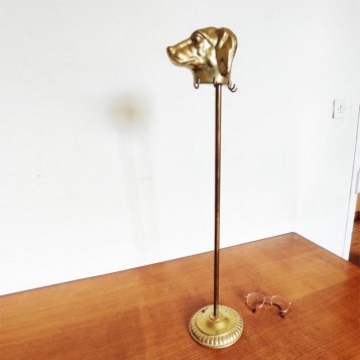 Colgador Utensilios Chimenea de Bronce Dorado Vintage