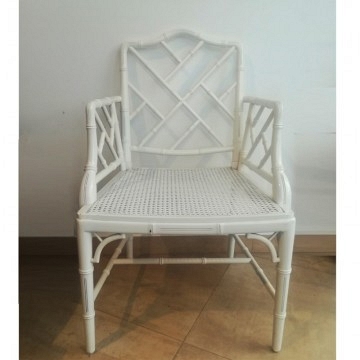 Silone/silla chippendale chinoiserie vintage aos 70 de madera 4 uds disponibles