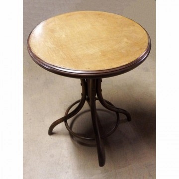 Antique Bentwood Bistro or Side Table from Fischel