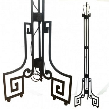 Art deco skyscraper Floor lamp Cast iron 
