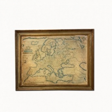 Antique Map of Europe Framed