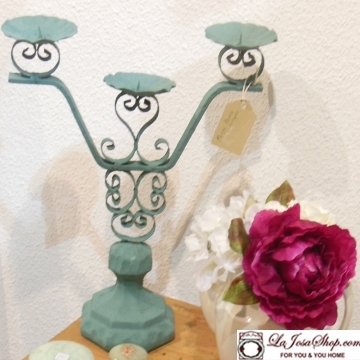 Candelabro forja antiguo intervenido