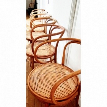  Seis sillas Thonet  Color Natural ,Roble