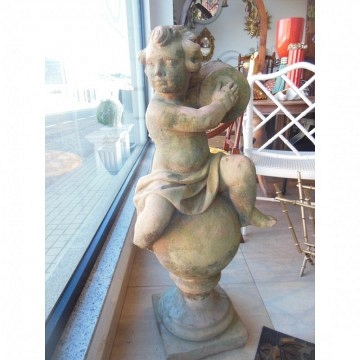 French terracotta putto 100 cm 