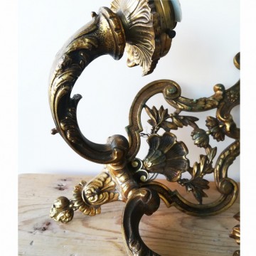 Pair of French Bronze sconces 20th Century Empire Style