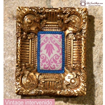 Marco barroco dorado vintage intervenido
