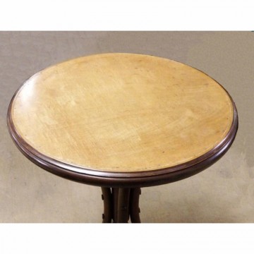 Antique Bentwood Bistro or Side Table from Fischel