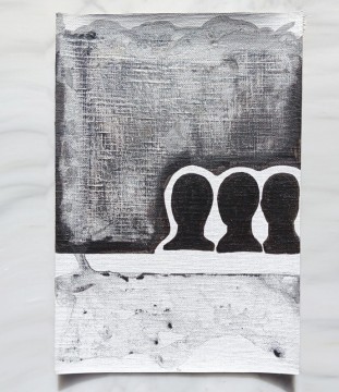  DIN A 4 Acrylic on Linen 2