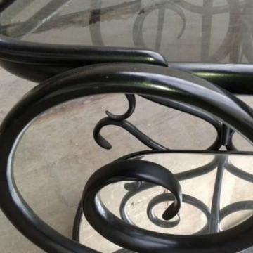 Serving Bar Cart ebanized bentwood Vintage Thonet style 