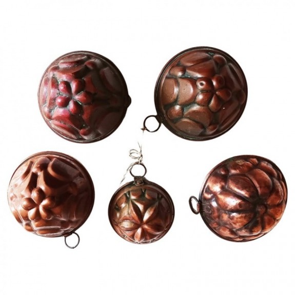 Moldes de Cobre Antiguos Made In  Italy
