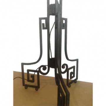 Art deco skyscraper Floor lamp Cast iron