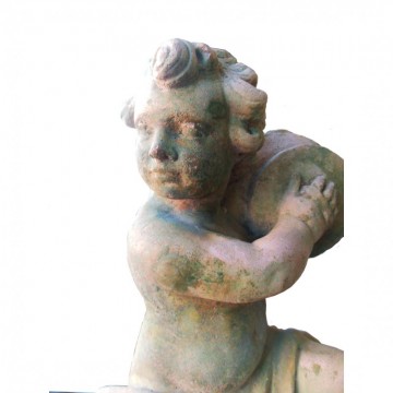 French terracotta putto 100 cm