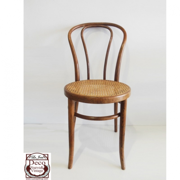 Silla Thonet N18 estilo color roble vintage 