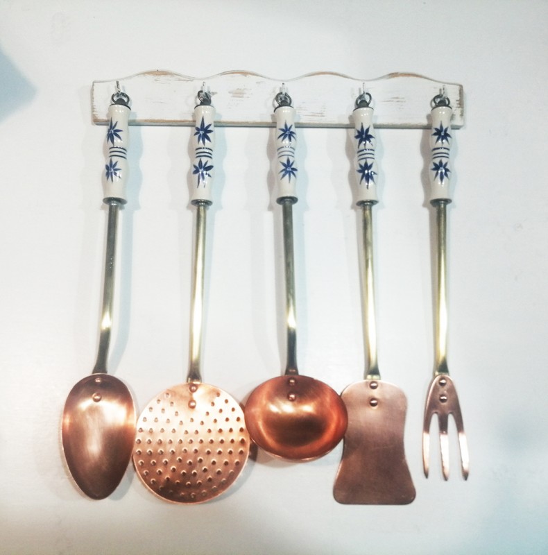 Utensilios de cocina cobre