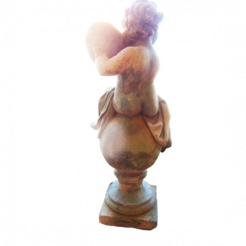 French terracotta putto 100 cm