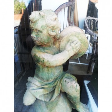 French terracotta putto 100 cm