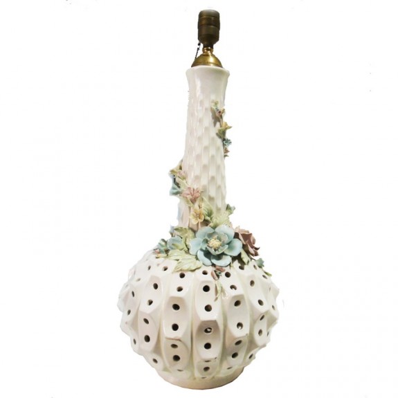 Table lamp high size porcelain very original and different