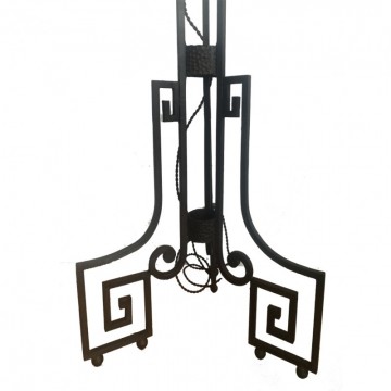 Art deco skyscraper Floor lamp Cast iron