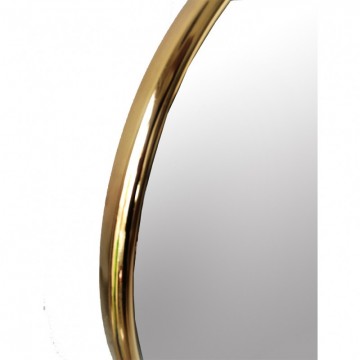  Vintage Spanish beveled minimalist golden aluminum mirror