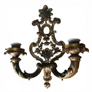 Pair of French Bronze sconces 20th Century Empire Style