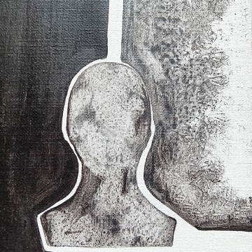 DIN A4 Acrylic on linen by Nuria Rabanillo 06