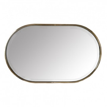  Vintage Spanish beveled minimalist golden aluminum mirror