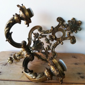 Pair of French Bronze sconces 20th Century Empire Style