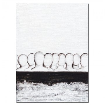 DIN A4 Acrylic on linen by Nuria Rabanillo 07