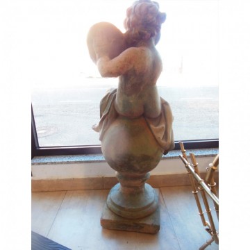 French terracotta putto 100 cm