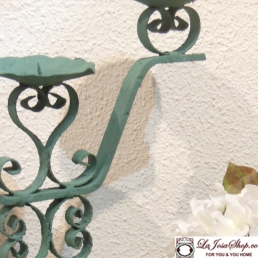 Candelabro forja antiguo intervenido