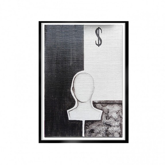 DIN A4 Acrylic on linen by Nuria Rabanillo 03